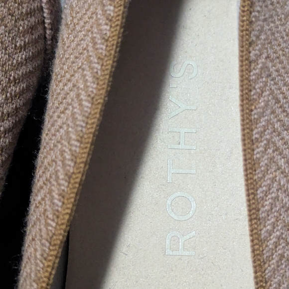 Rothy's Tan Herringbone Loafers - Picture 3 of 3